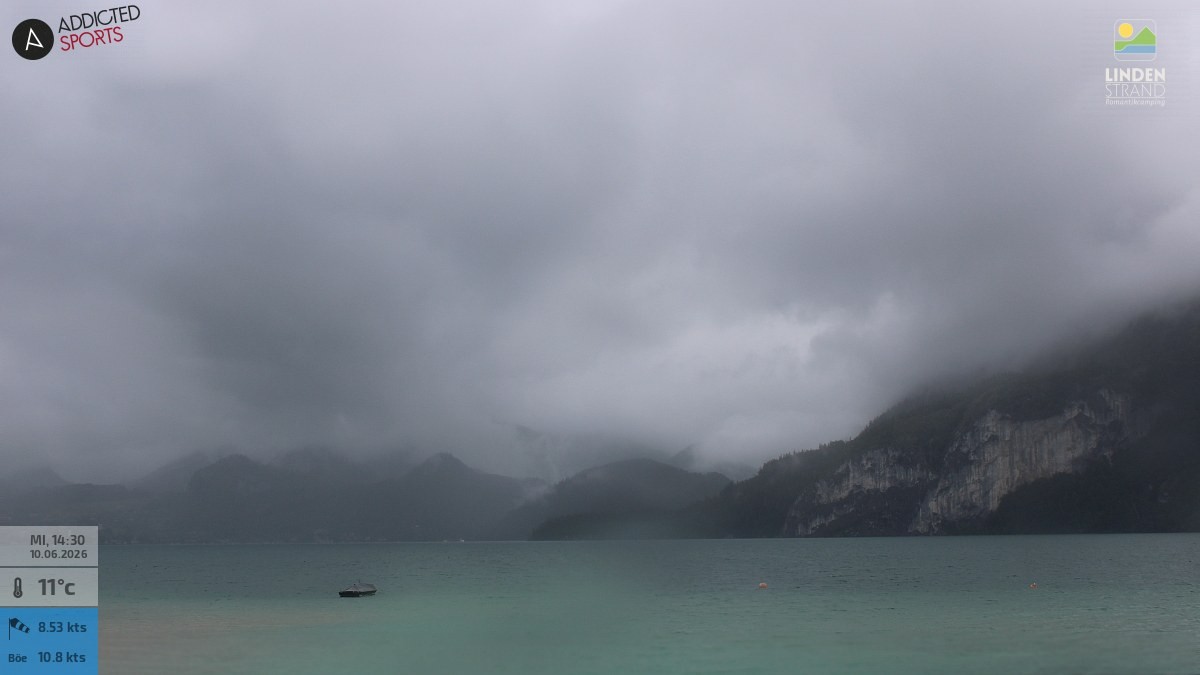 Archiv Foto Webcam Wolfgangsee - Lindenstrand