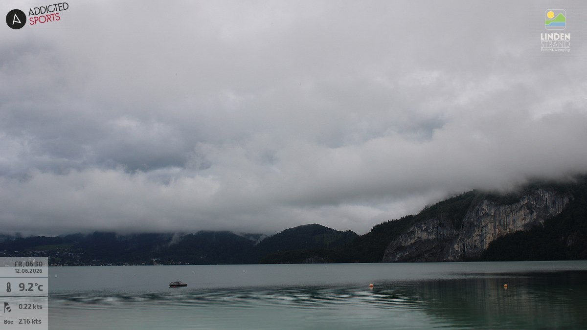Archiv Foto Webcam Wolfgangsee - Lindenstrand