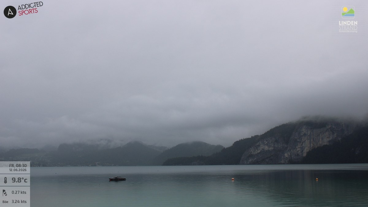 Archiv Foto Webcam Wolfgangsee - Lindenstrand