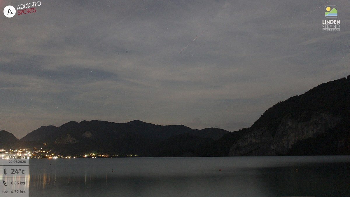 Archiv Foto Webcam Wolfgangsee - Lindenstrand