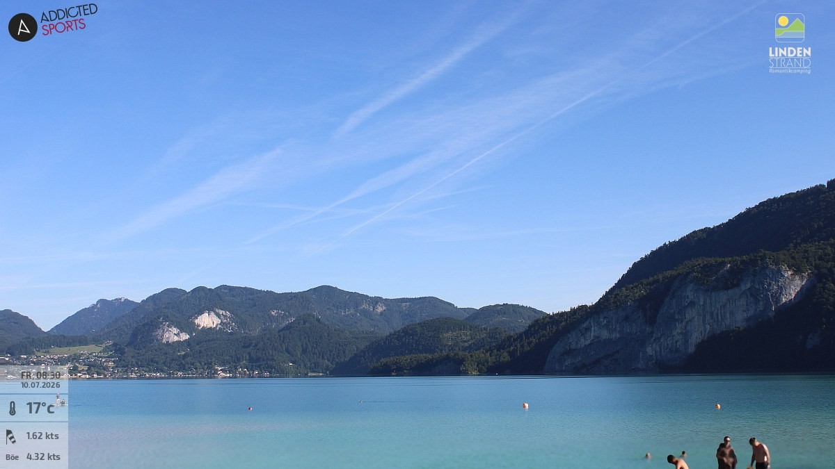 Archiv Foto Webcam Wolfgangsee - Lindenstrand