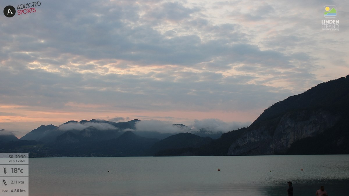 Archiv Foto Webcam Wolfgangsee - Lindenstrand