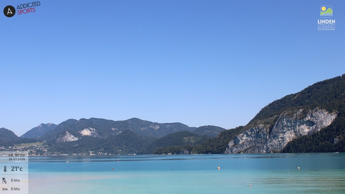 Archiv Foto Webcam Wolfgangsee - Lindenstrand