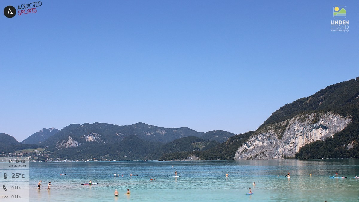 Archiv Foto Webcam Wolfgangsee - Lindenstrand