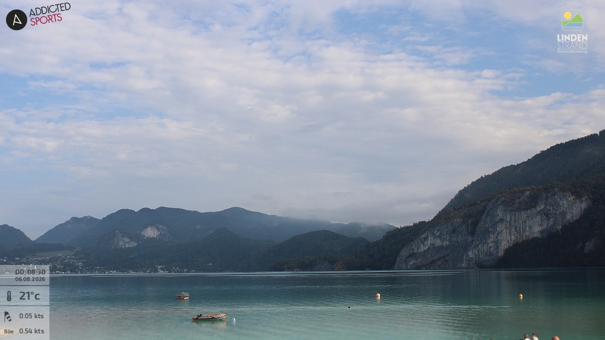 Archiv Foto Webcam Wolfgangsee - Lindenstrand
