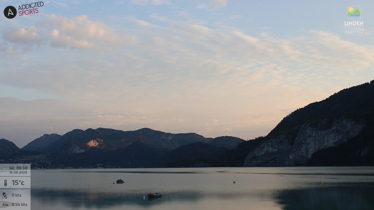 Archiv Foto Webcam Wolfgangsee - Lindenstrand