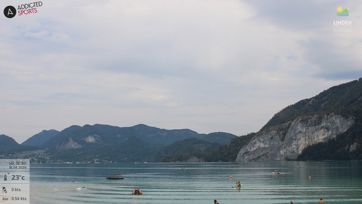 Archiv Foto Webcam Wolfgangsee - Lindenstrand