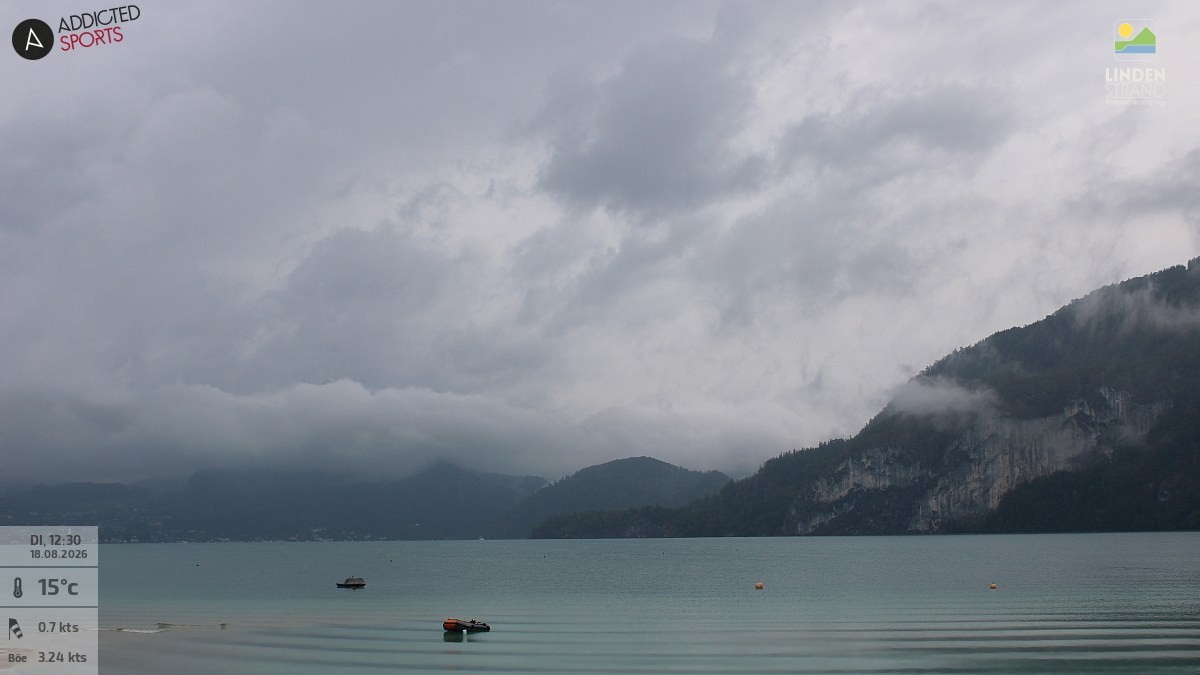 Archiv Foto Webcam Wolfgangsee - Lindenstrand