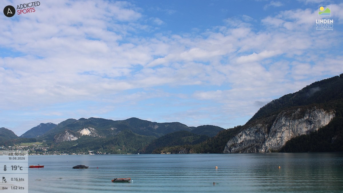 Archiv Foto Webcam Wolfgangsee - Lindenstrand