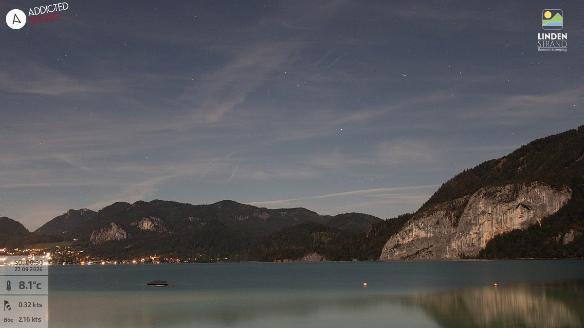 Archiv Foto Webcam Wolfgangsee - Lindenstrand