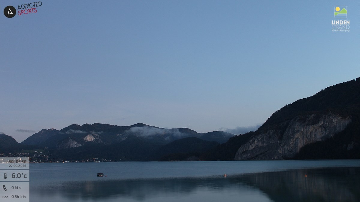 Archiv Foto Webcam Wolfgangsee - Lindenstrand