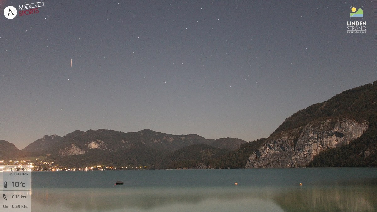 Archiv Foto Webcam Wolfgangsee - Lindenstrand