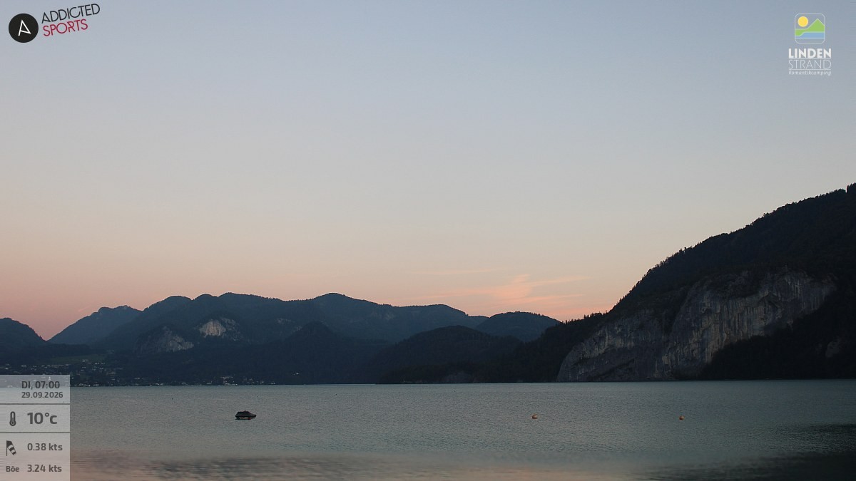 Archiv Foto Webcam Wolfgangsee - Lindenstrand