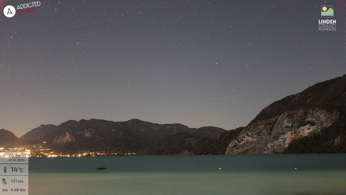 Archiv Foto Webcam Wolfgangsee - Lindenstrand