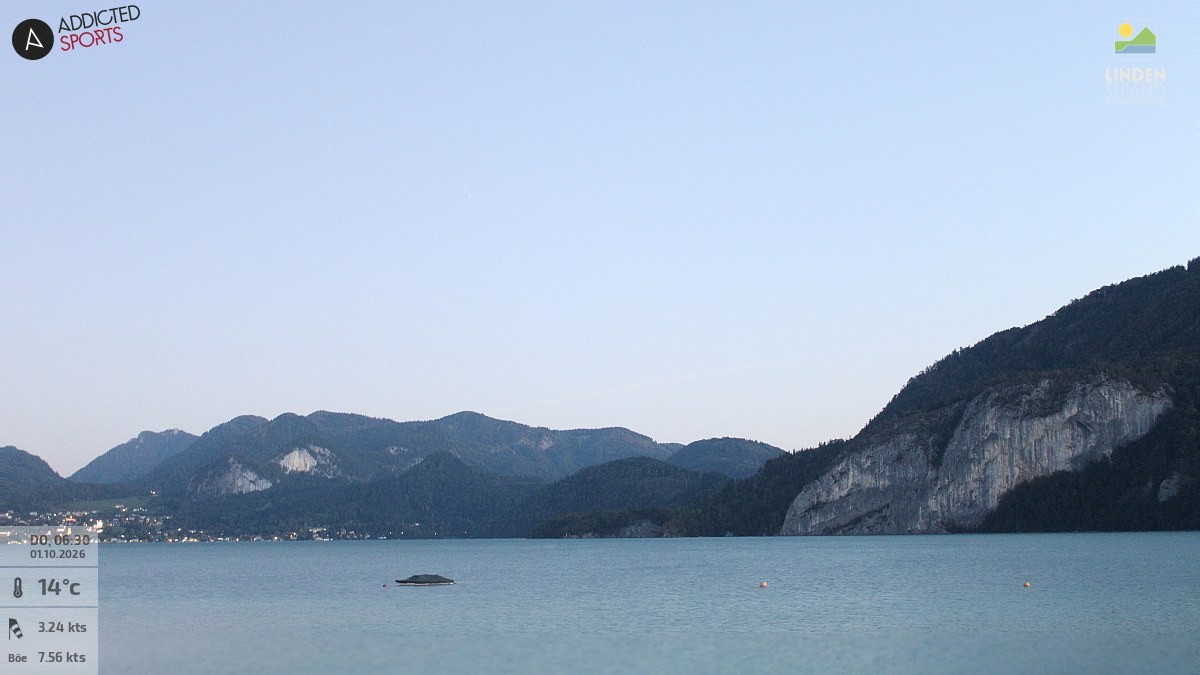 Archiv Foto Webcam Wolfgangsee - Lindenstrand