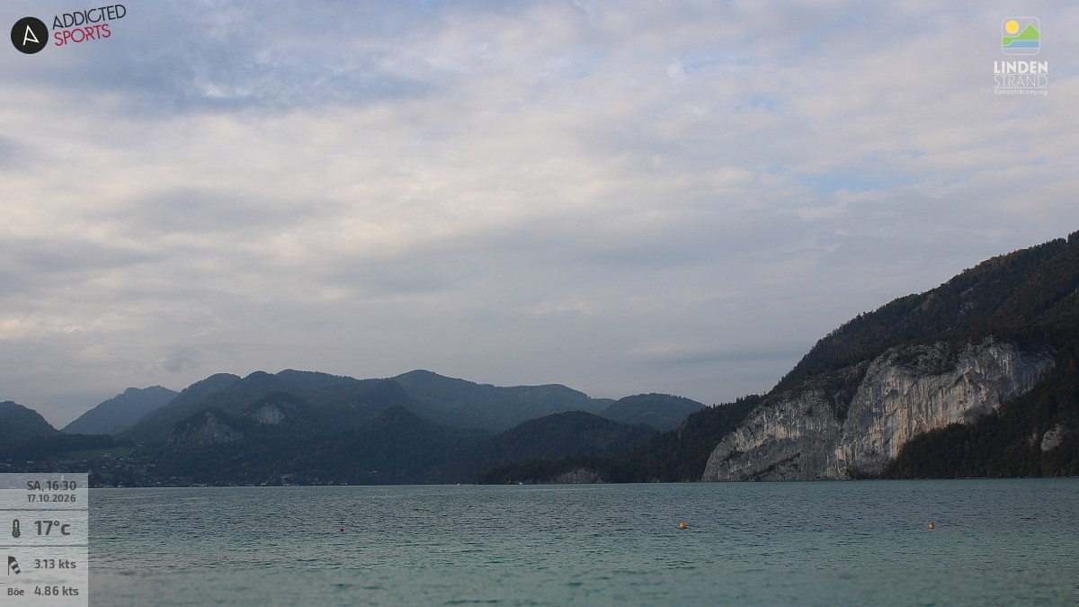 Archiv Foto Webcam Wolfgangsee - Lindenstrand