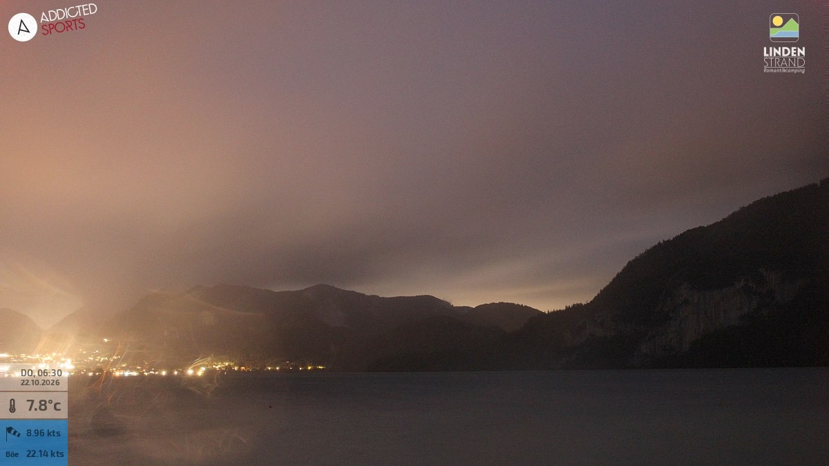 Archiv Foto Webcam Wolfgangsee - Lindenstrand