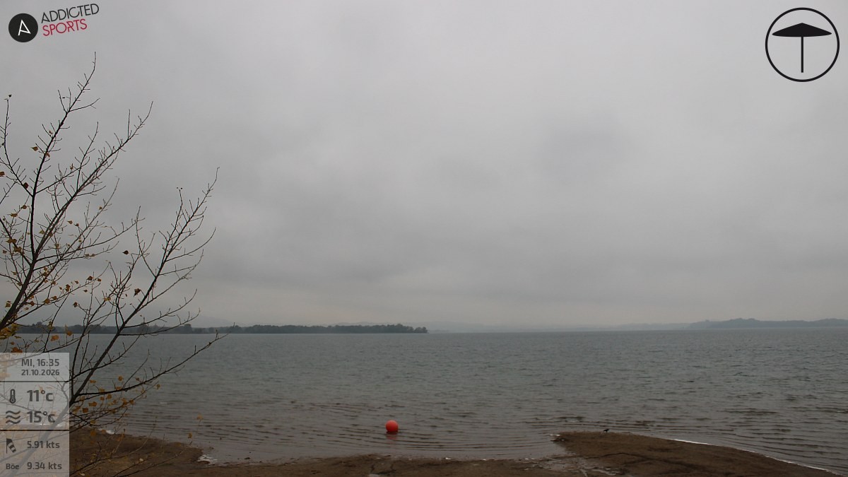 Archiv Foto Webcam Übersee: Blick auf den Chiemsee vom Chiemgauhof