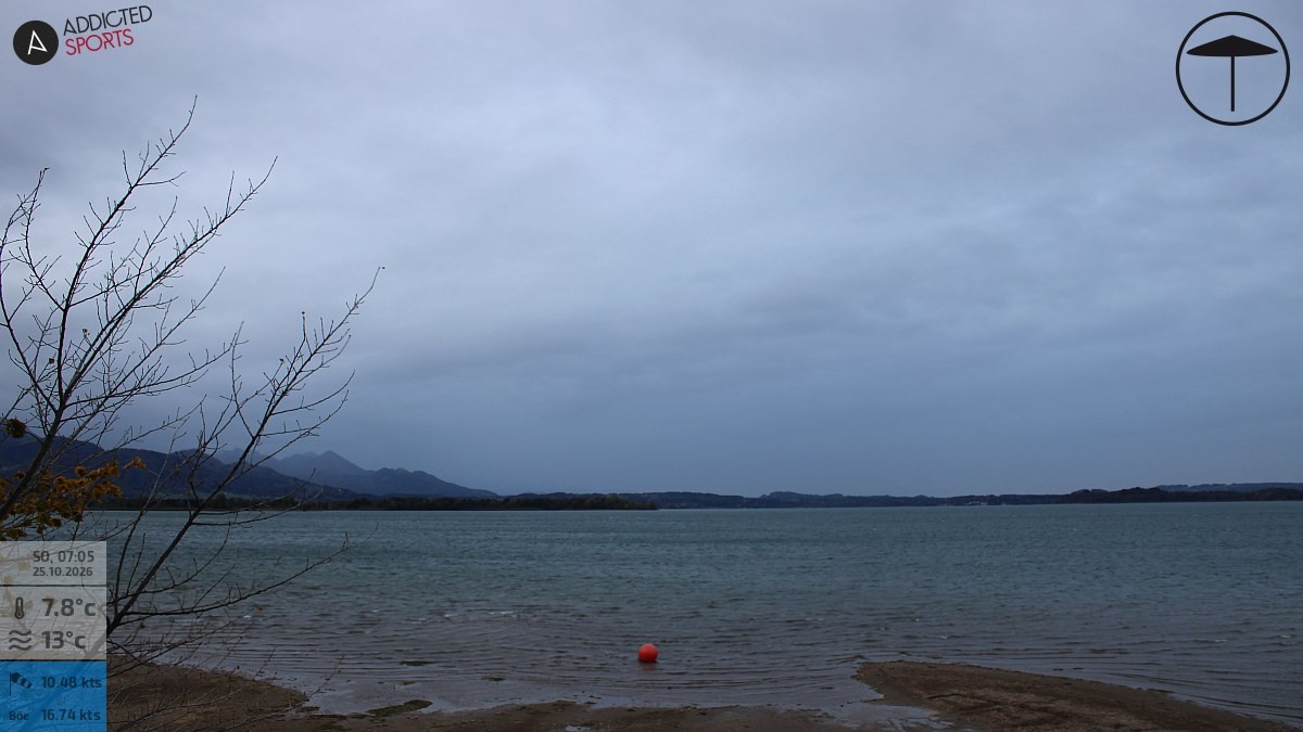Archiv Foto Webcam Übersee: Blick auf den Chiemsee vom Chiemgauhof