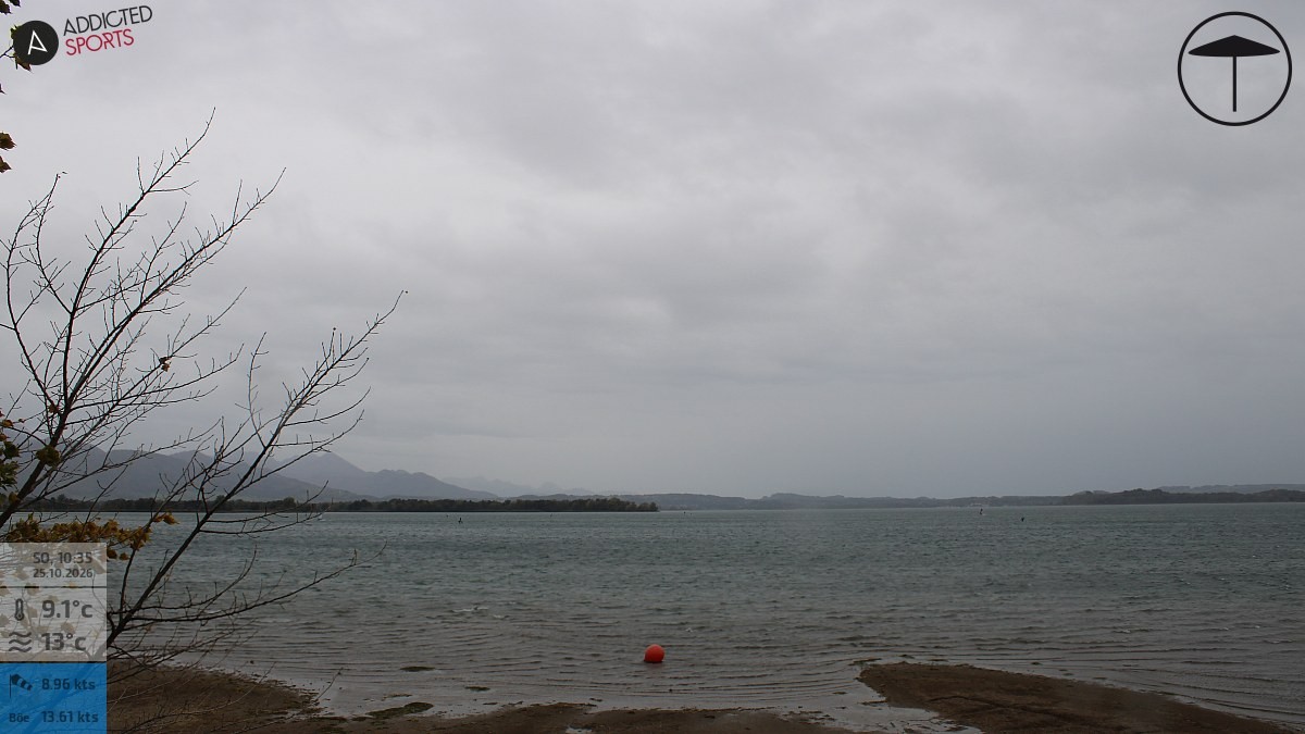 Archiv Foto Webcam Übersee: Blick auf den Chiemsee vom Chiemgauhof