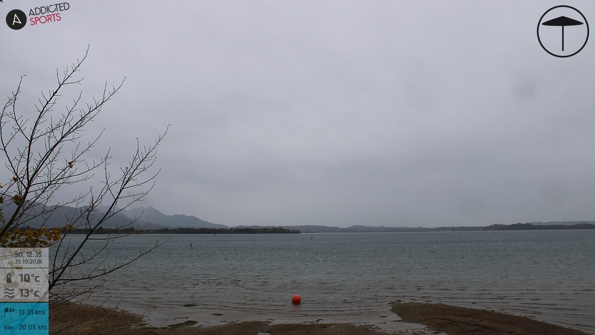 Archiv Foto Webcam Übersee: Blick auf den Chiemsee vom Chiemgauhof