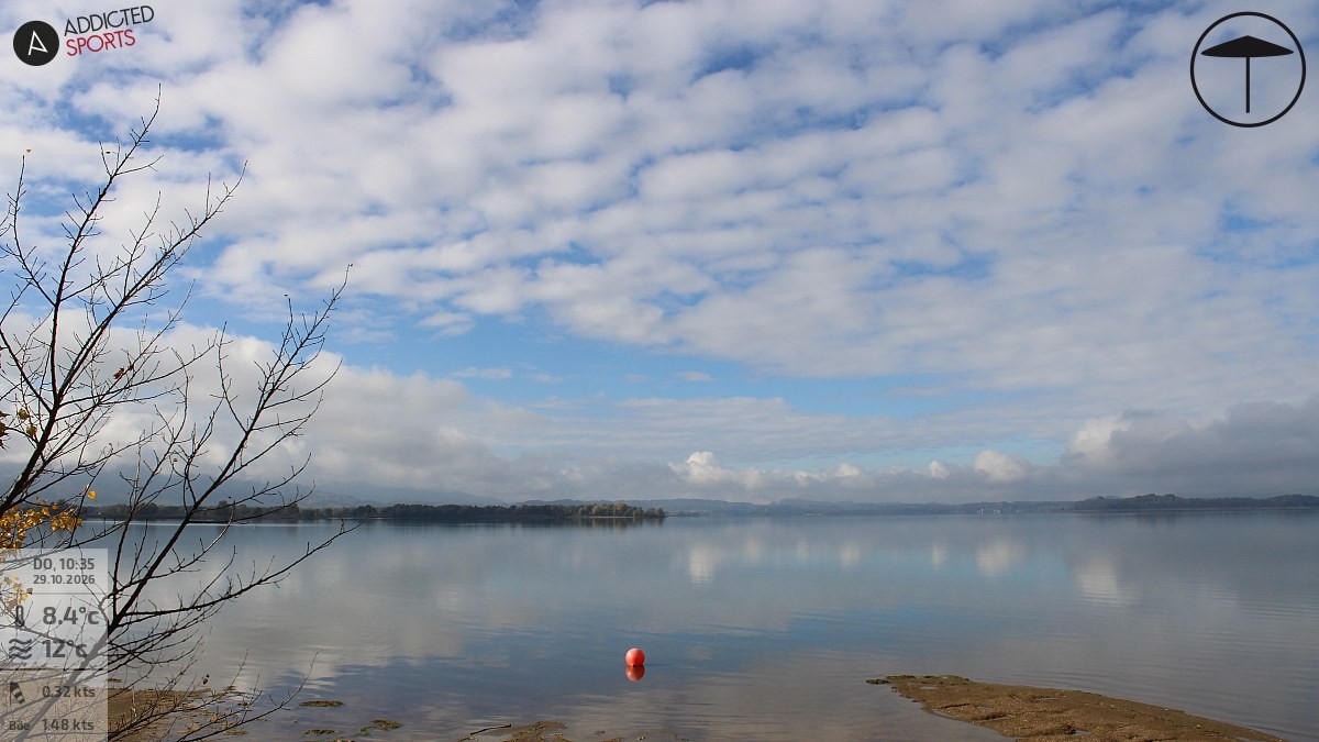 Archiv Foto Webcam Übersee: Blick auf den Chiemsee vom Chiemgauhof