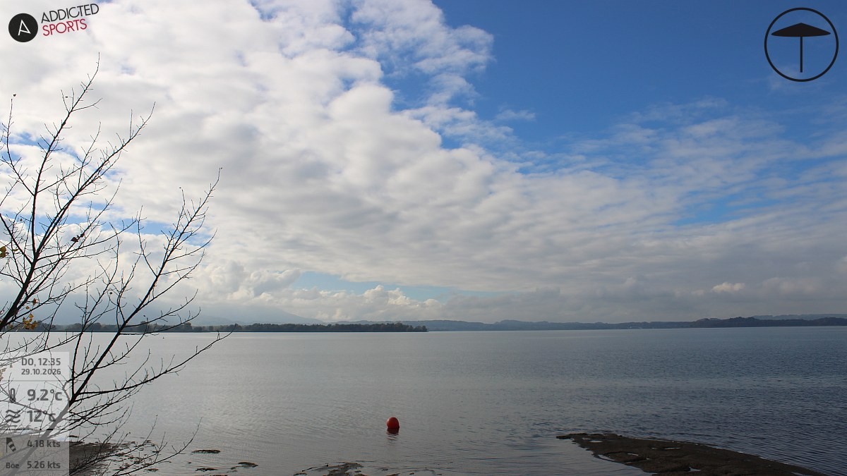 Archiv Foto Webcam Übersee: Blick auf den Chiemsee vom Chiemgauhof