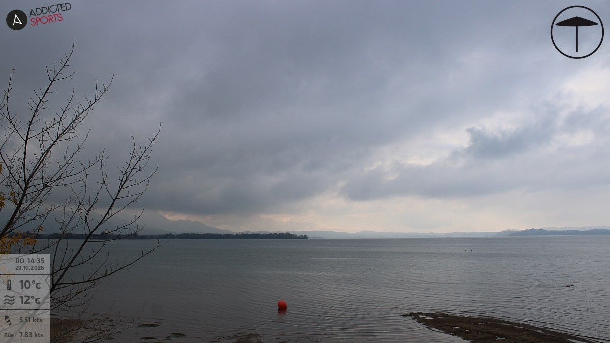 Archiv Foto Webcam Übersee: Blick auf den Chiemsee vom Chiemgauhof
