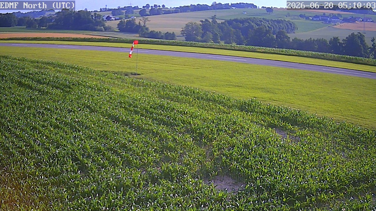 Archived image Webcam Fürstenzell – Airfield near Passau