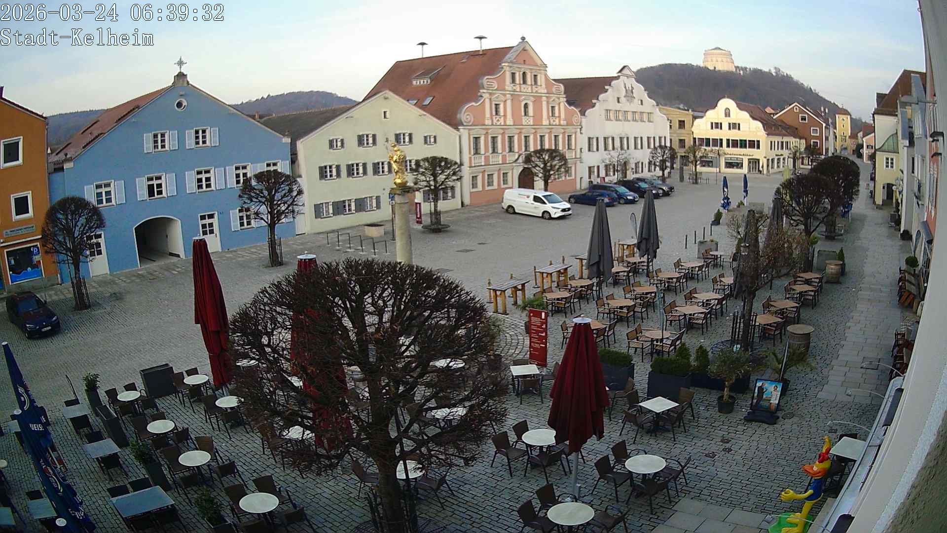 Archived image Webcam Kelheim – Town Square