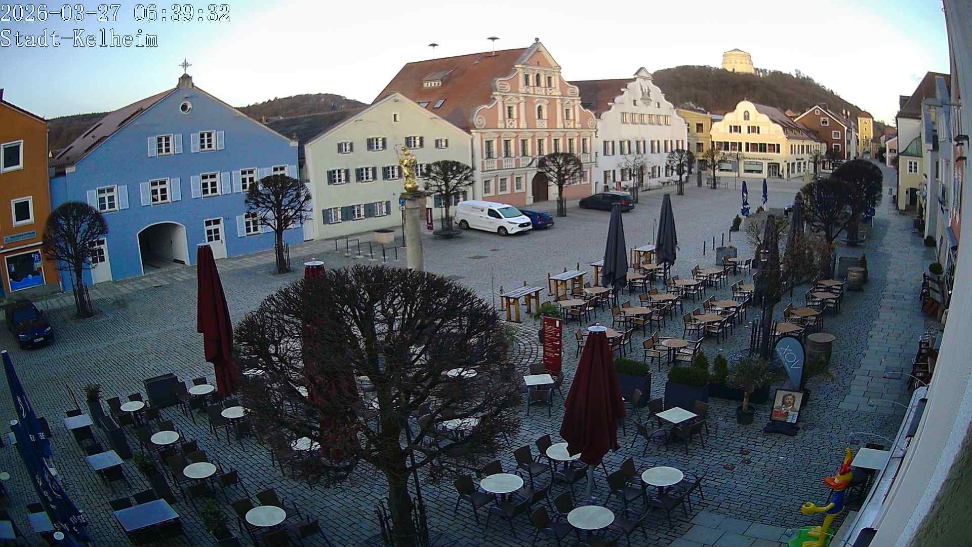 Archived image Webcam Kelheim – Town Square