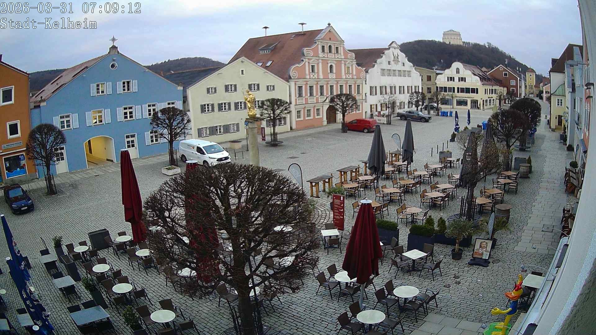 Archived image Webcam Kelheim – Town Square