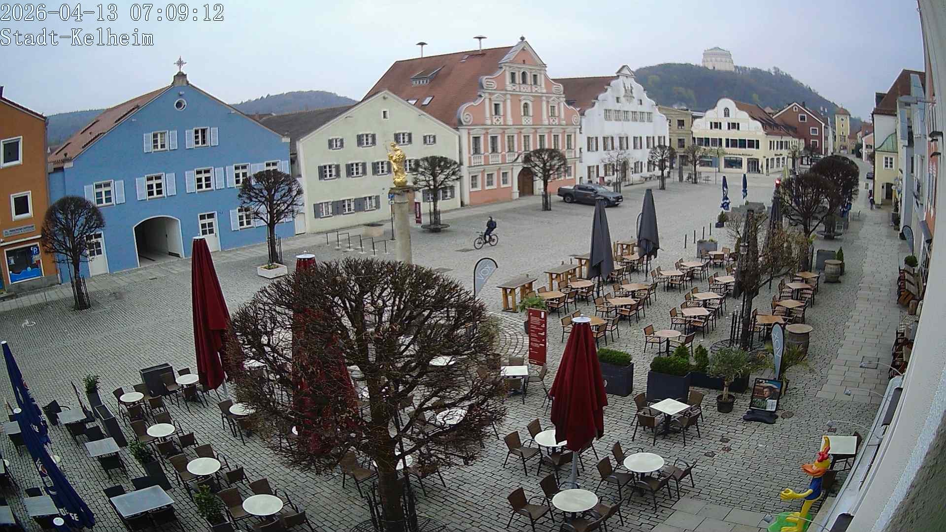 Archived image Webcam Kelheim – Town Square