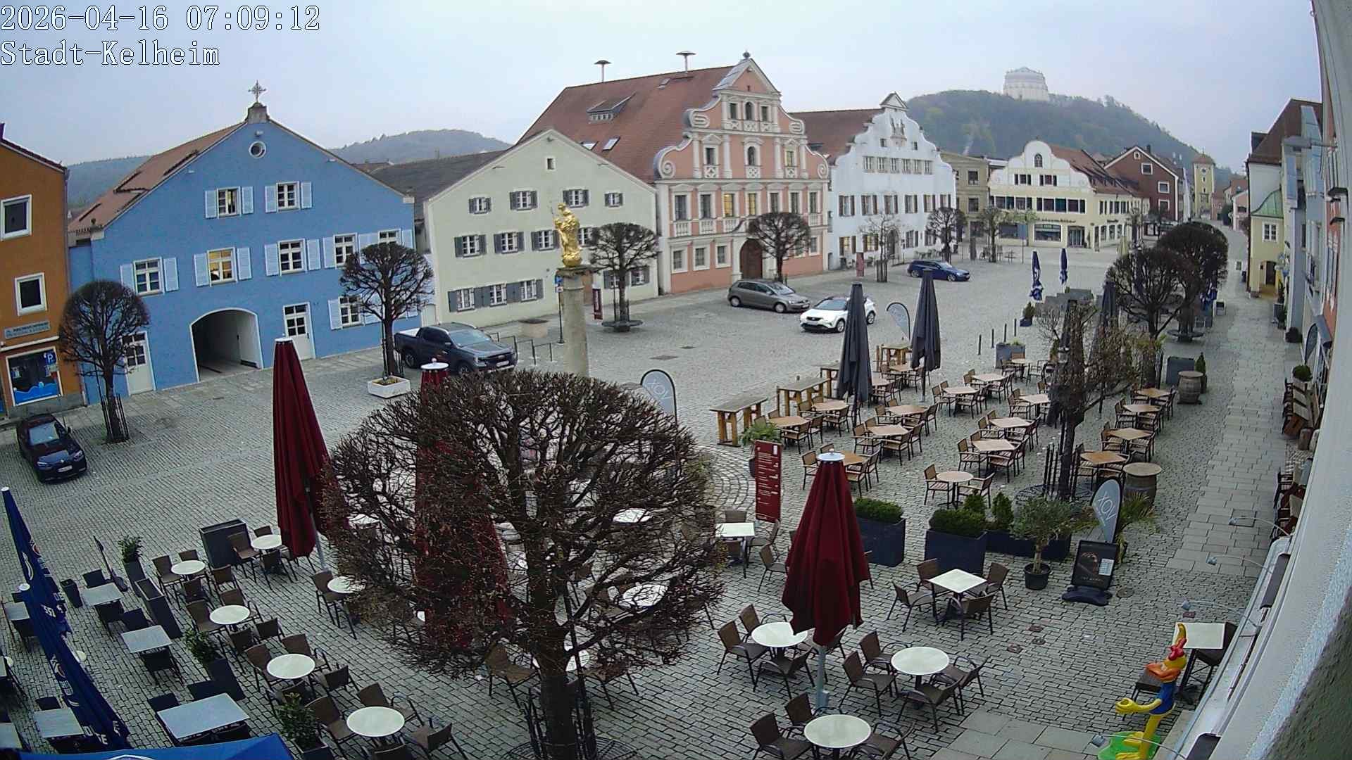 Archived image Webcam Kelheim – Town Square