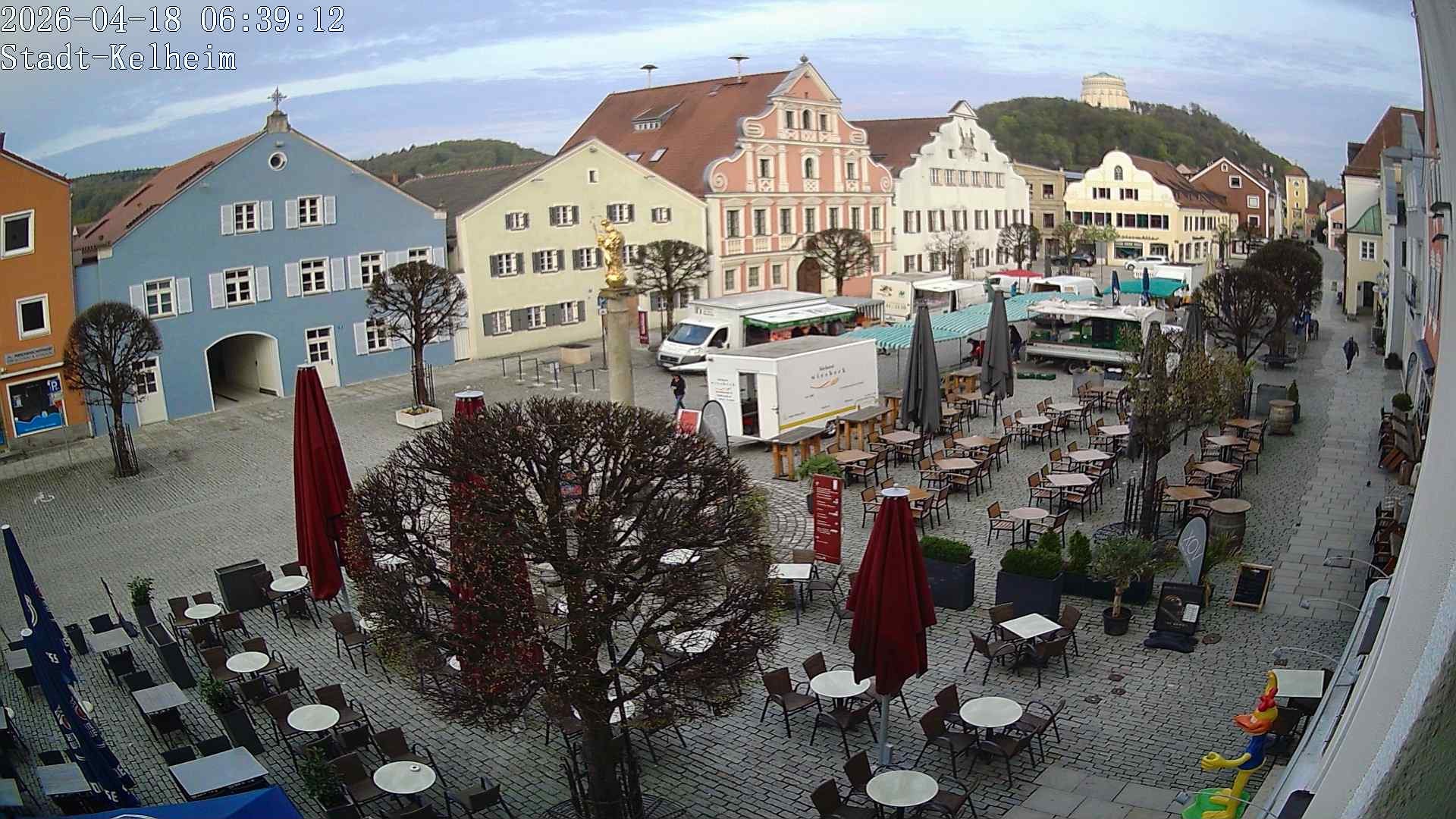 Archived image Webcam Kelheim – Town Square