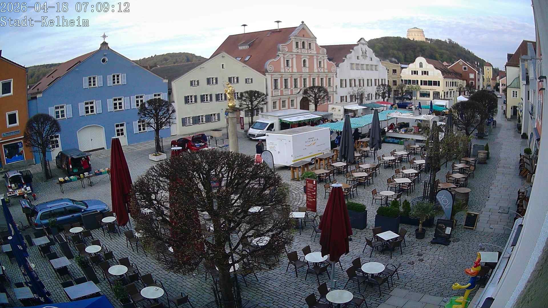 Archived image Webcam Kelheim – Town Square