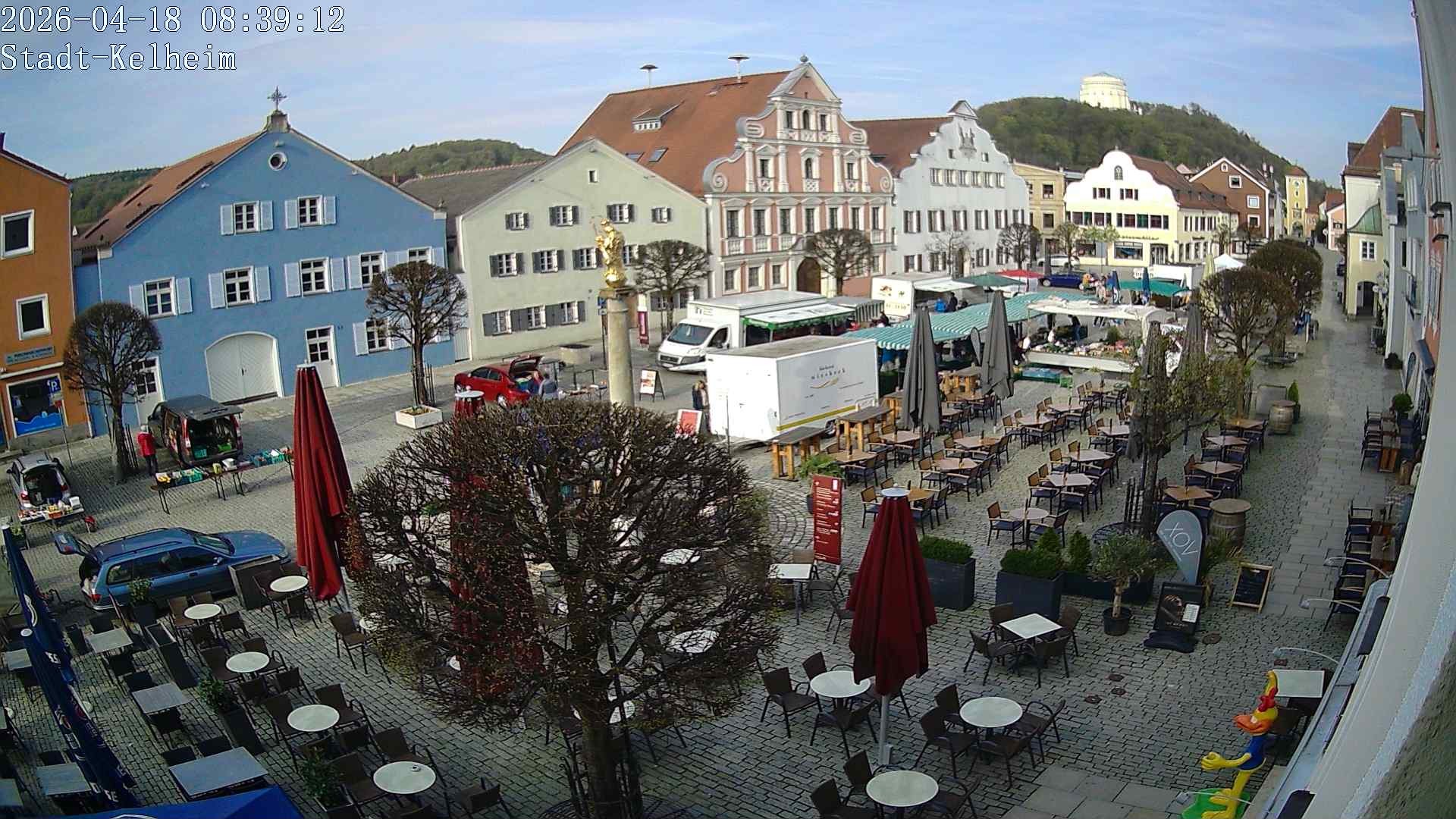 Archived image Webcam Kelheim – Town Square
