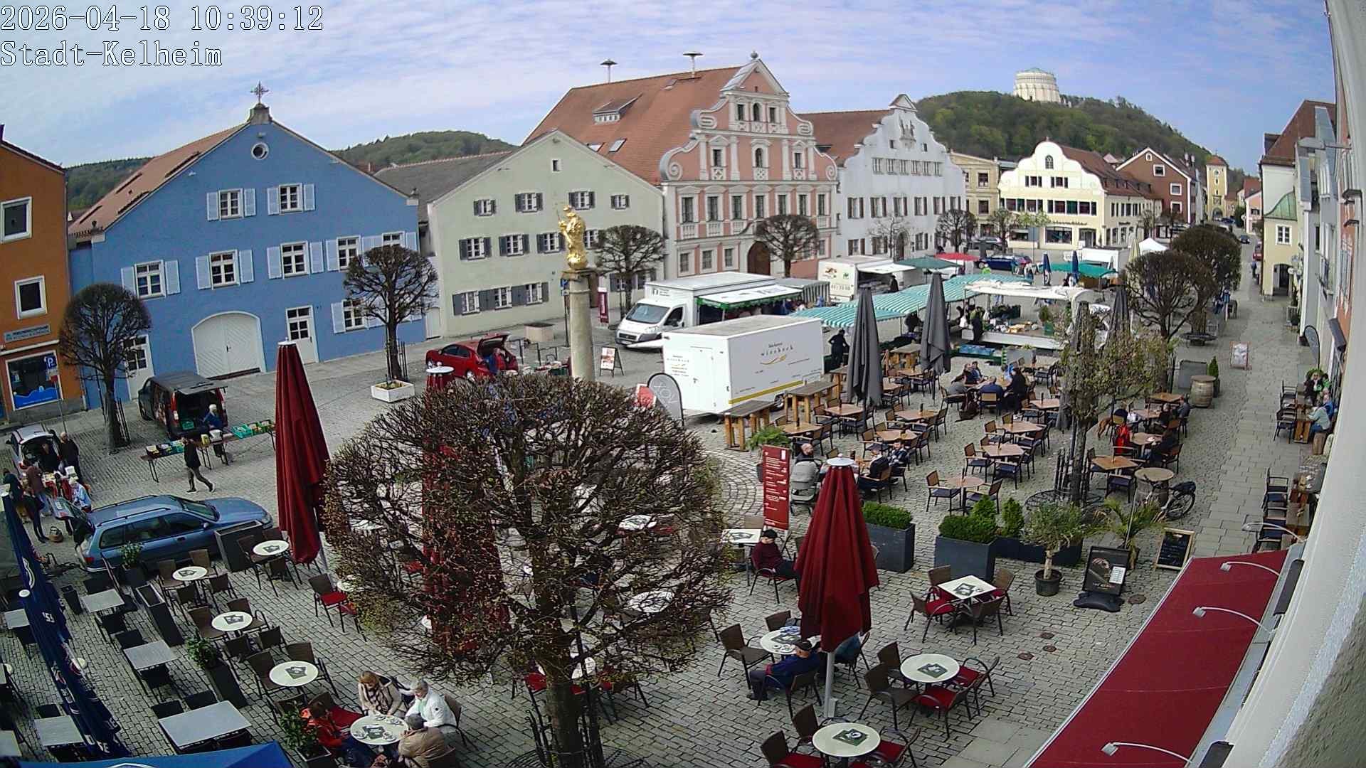 Archived image Webcam Kelheim – Town Square