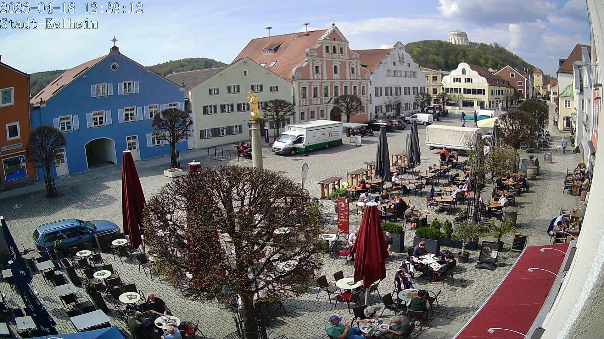 Archived image Webcam Kelheim – Town Square