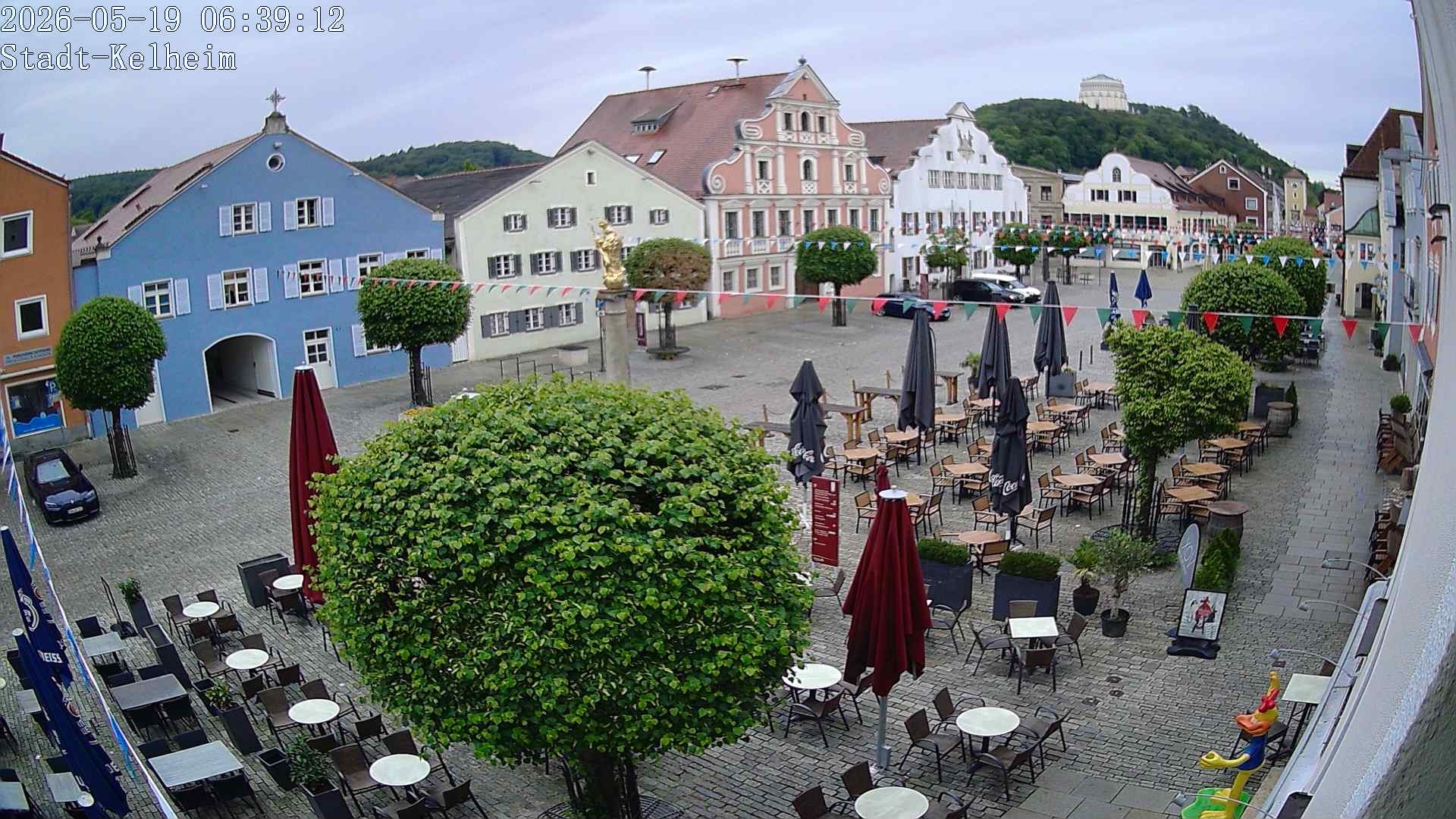 Archived image Webcam Kelheim – Town Square