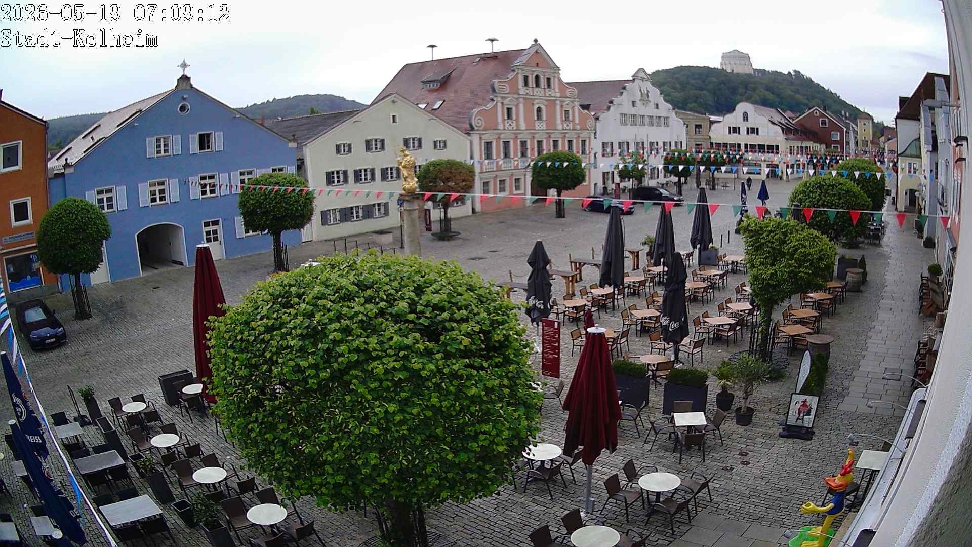 Archived image Webcam Kelheim – Town Square