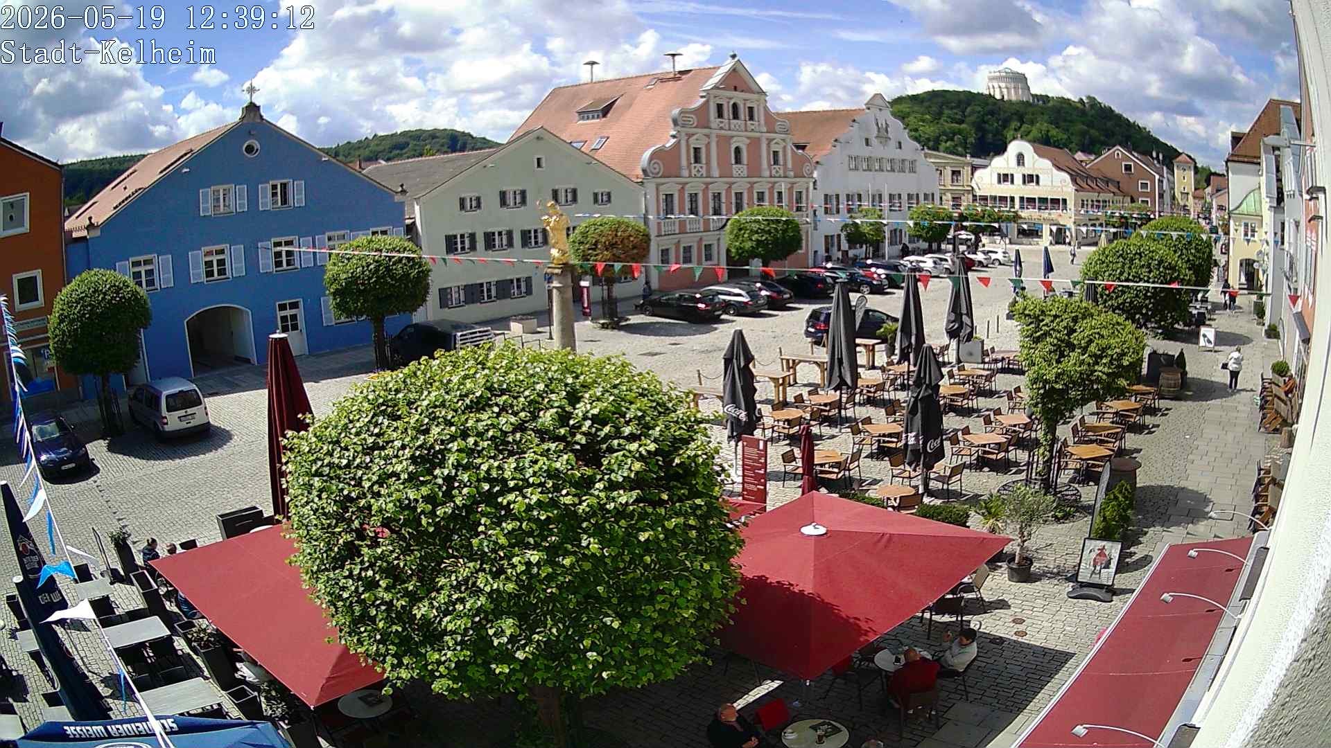 Archived image Webcam Kelheim – Town Square