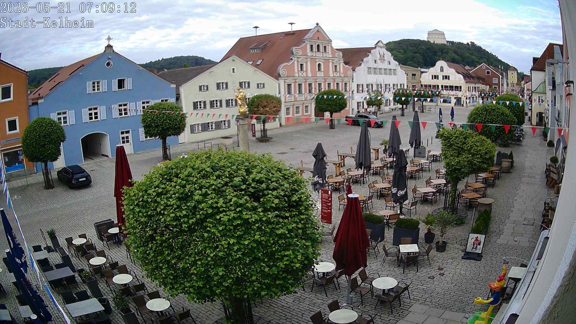 Archived image Webcam Kelheim – Town Square