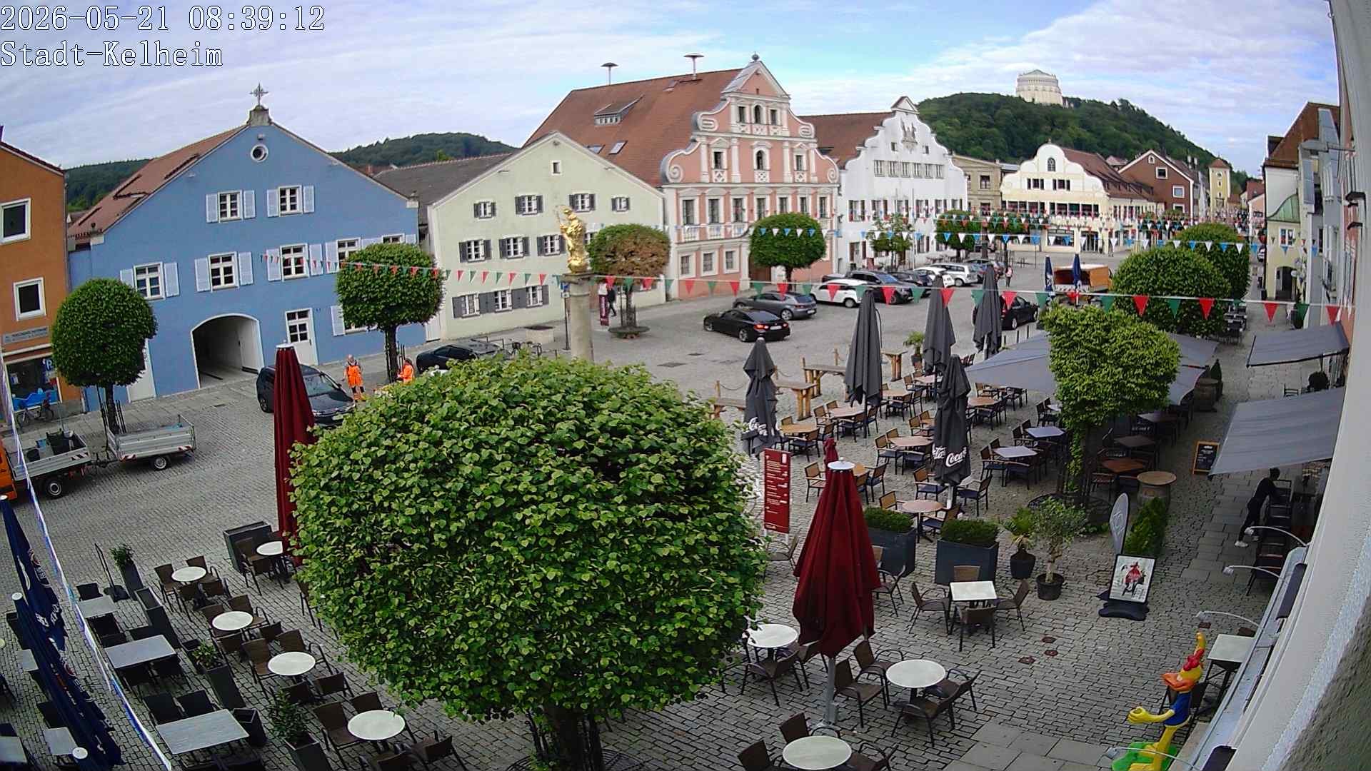 Archived image Webcam Kelheim – Town Square