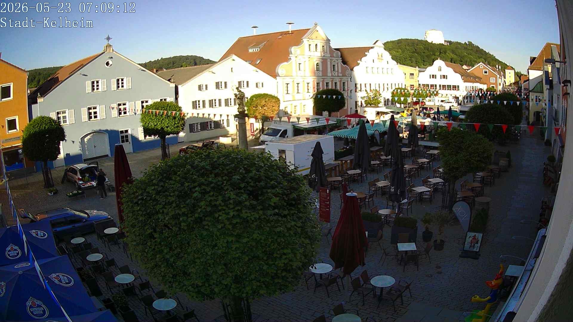 Archived image Webcam Kelheim – Town Square
