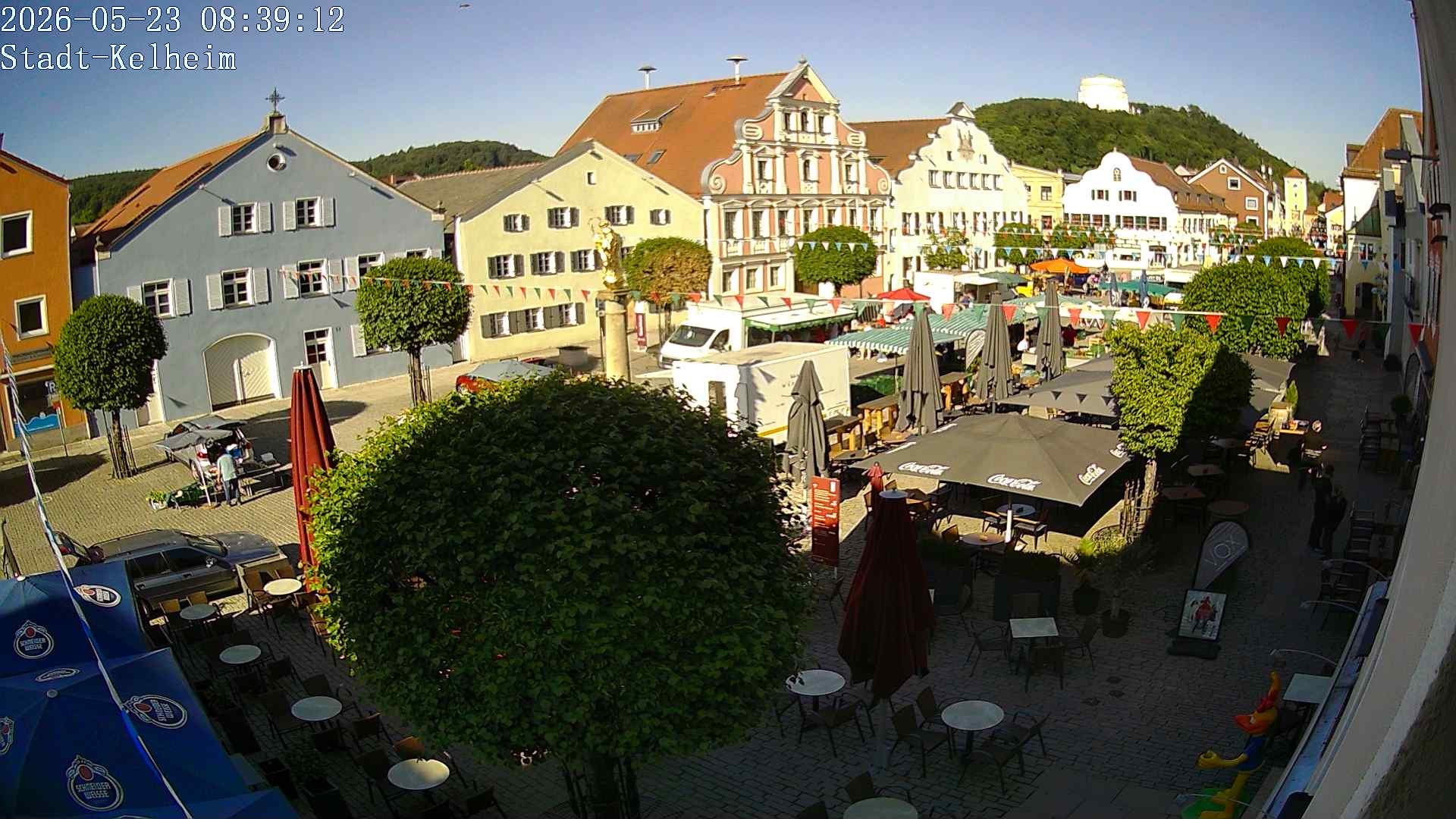 Archived image Webcam Kelheim – Town Square
