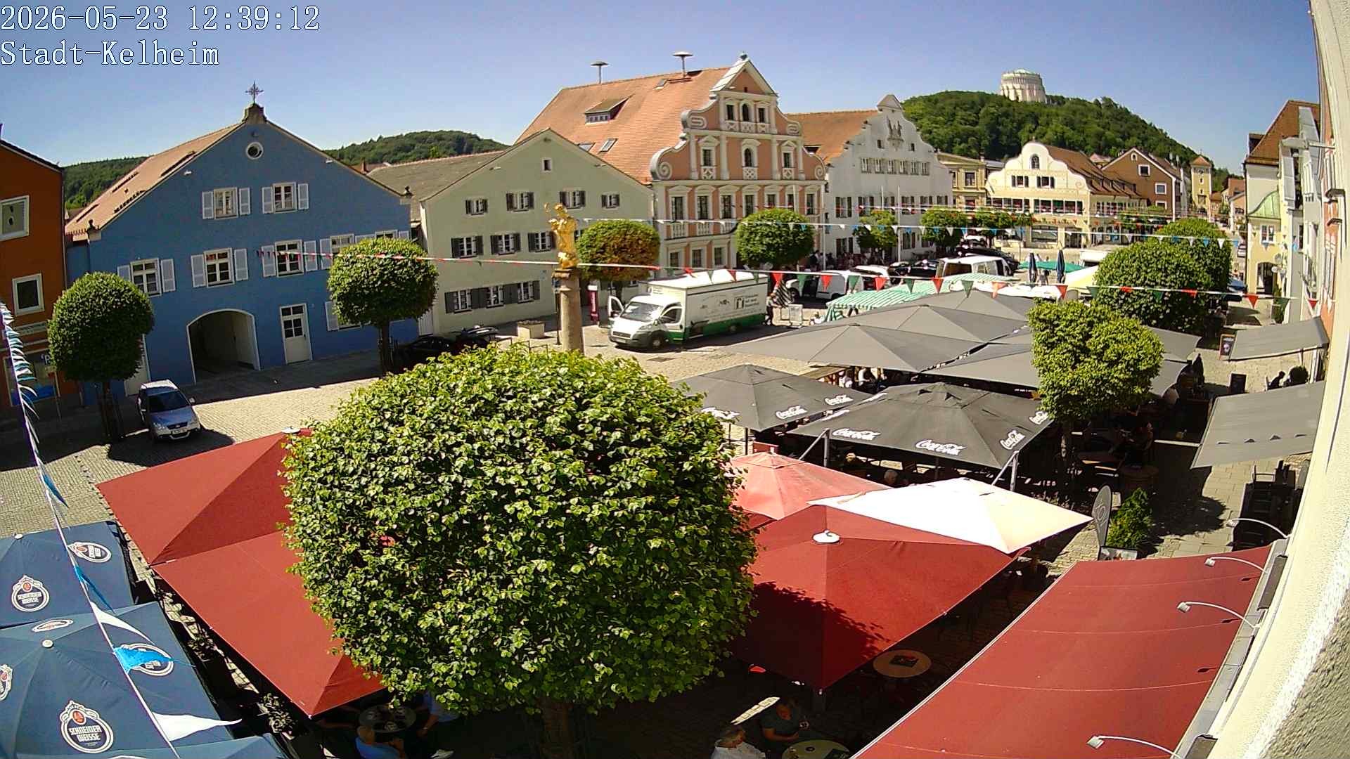 Archived image Webcam Kelheim – Town Square