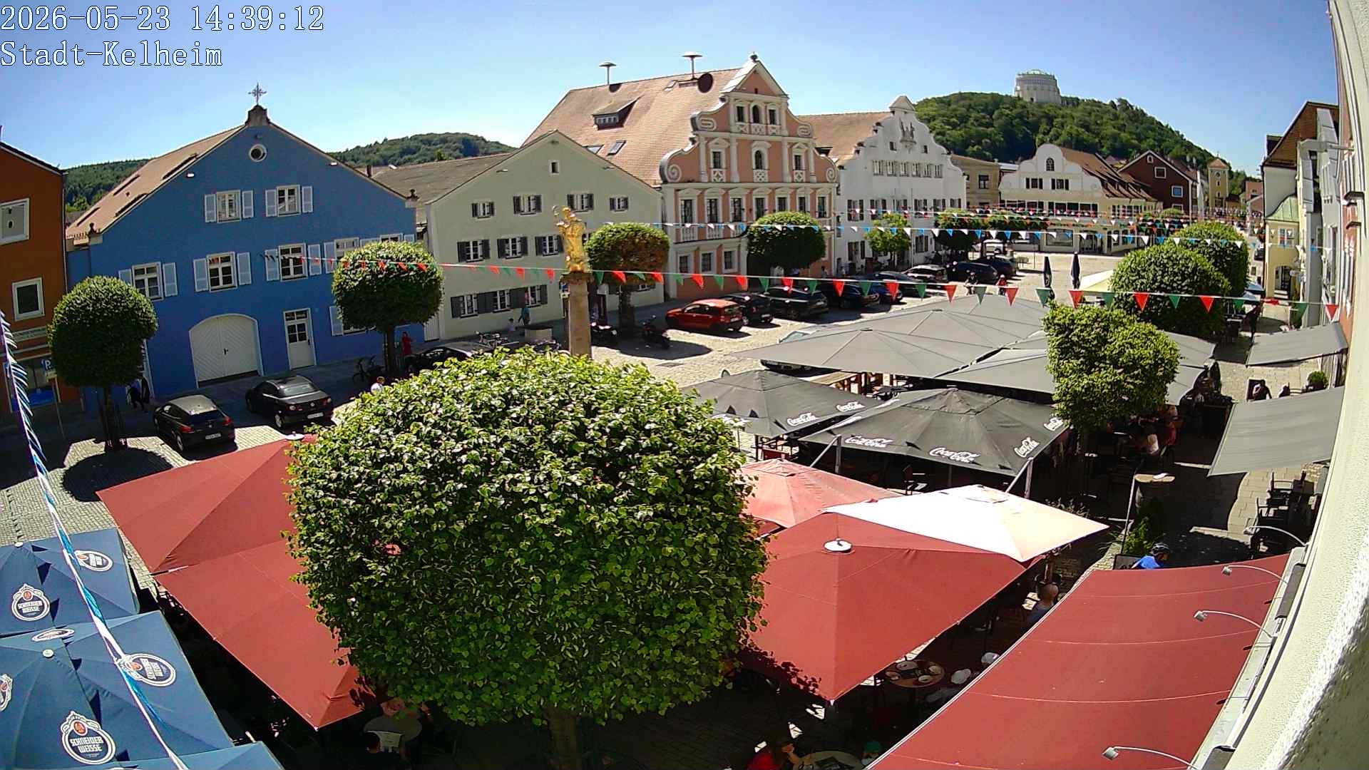 Archived image Webcam Kelheim – Town Square
