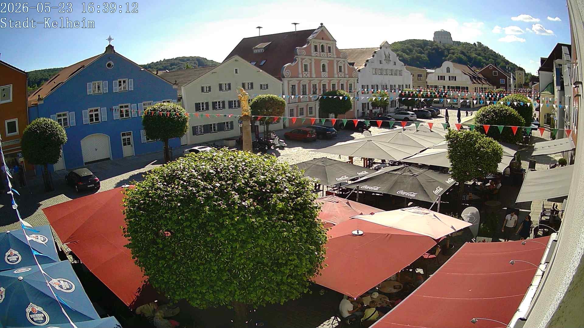 Archived image Webcam Kelheim – Town Square