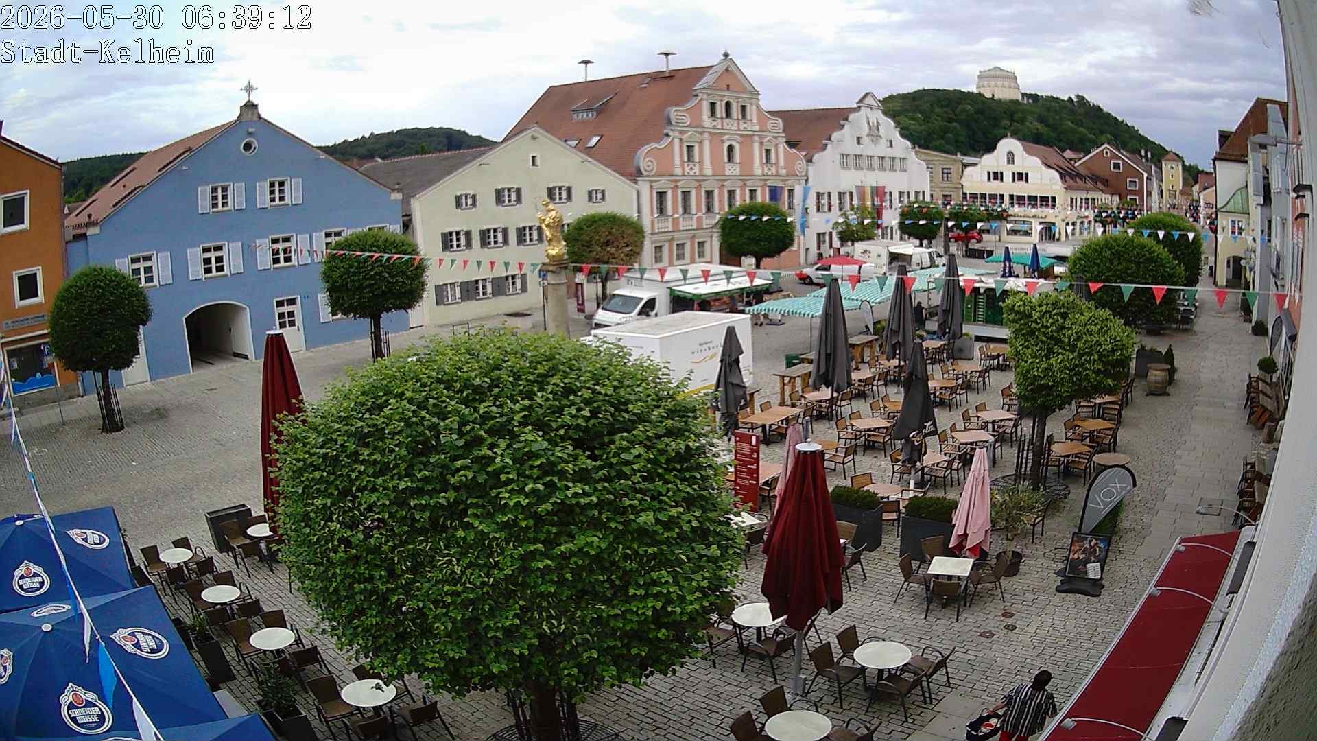 Archived image Webcam Kelheim – Town Square